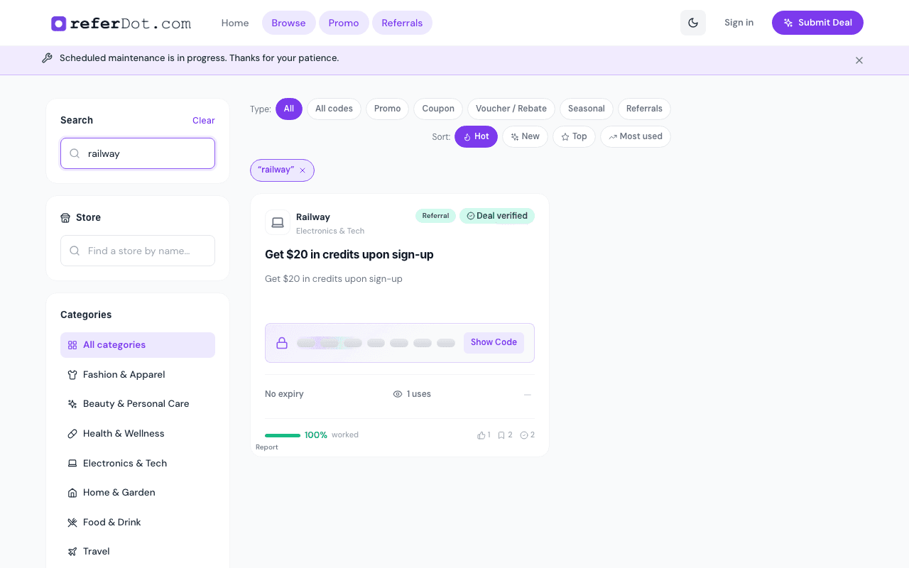 Search open with query suggestions or results.
